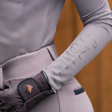 Polo de manga larga Imperial Riding Parla para mujer Carbón vegetal Gris
