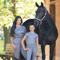 Camiseta de manga corta Imperial Riding Hally para niño Carbón vegetal Gris