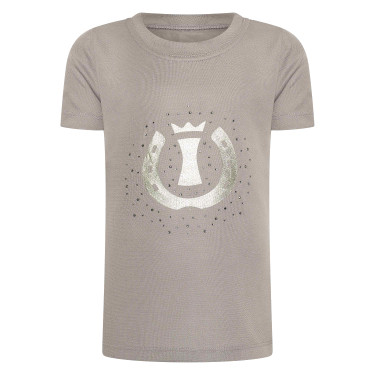 Camiseta de manga corta Imperial Riding Hally para niño Carbón vegetal Gris