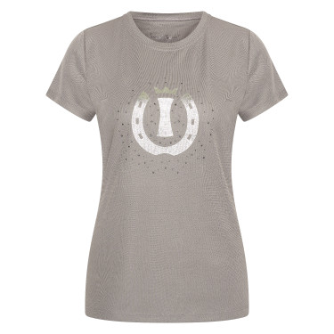 Camiseta de manga corta Imperial Riding Hally para mujer Carbón vegetal Gris