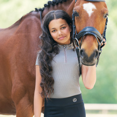 Top Imperial Riding Arly niño Carbón vegetal Gris