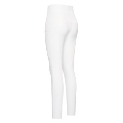 Legging de equitación Easy Rider Dietse Performance FullGrip para mujer Blanco