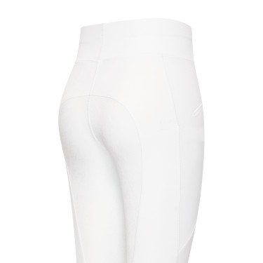 Legging de equitación Easy Rider Dietse Performance FullGrip para mujer Blanco