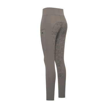 Legging de equitación Easy Rider Dietse Performance FullGrip para mujer Imán Gris