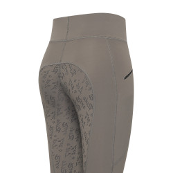 Legging de equitación Easy Rider Dietse Performance FullGrip para mujer Imán Gris