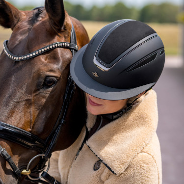 Casco HV Polo Magnifica Negro mate