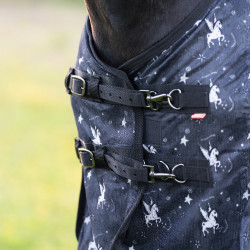 Cubre-moscas Imperial Riding Carlys Polvo de hada gris AOP Motifs