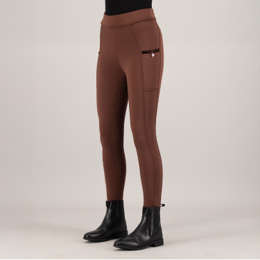 Legging de equitación Imperial Riding Teddy FullGrip para mujer Bronce Marrón