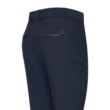Pantalón de equitación Euro-Star Camelio con grip en las rodillas para hombre Marino Azul marino