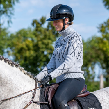 Jersey HV Polo Dorian mujer Natural Marr&amp;oacute;n