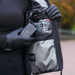 Chaleco acolchado sin mangas calefactable Imperial Riding Negro