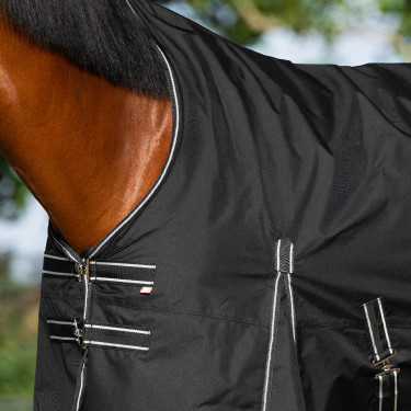 Manta de paddock Imperial Riding Basic con cuello alto 200 g Negro Manta de paddock Imperial Riding Basic con cuello alto 200 g Negro