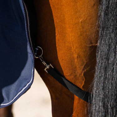 Manta de paddock Imperial Riding Basic con cuello alto 300 g Marino Azul marino