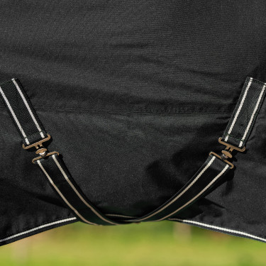 Manta de paddock Imperial Riding Basic con cuello alto 400 g Negro