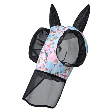 Máscara anti-moscas con nariz Imperial Riding Trail ride Unicornio Motifs Máscara anti-moscas con nariz Imperial Riding Trail ride Unicornio Motifs