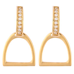 Pendientes de estribo HV Polo Lotta para mujer Oro