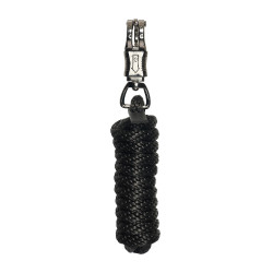 Cuerda de atado HV Polo Sacha con mosquetón antipánico Negro