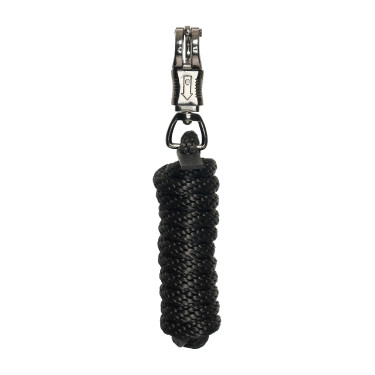Cuerda de atado HV Polo Sacha con mosquetón antipánico Negro