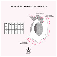 Máscara anti-moscas Imperial Riding Trail ride basic Rosa