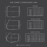 Manta de silla Imperial Riding Basic Cotton de doma Blanco