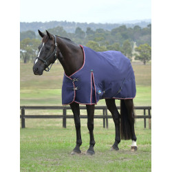 Manta impermeable ComFiTec Essential Turnout WeatherBeeta 0 g Azúl marino / burdeos