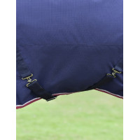 Manta ComFiTec Essential Turnout Weatherbeeta 50 g combo Burdeos / azúl marino