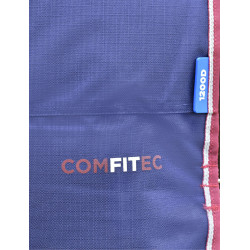 Manta ComFiTec Essential Turnout WeatherBeeta 50 g con cuello desmontable Azúl marino / burdeos