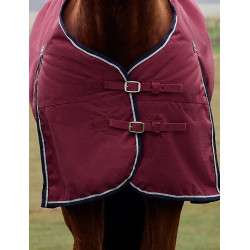 Manta ComFiTec Prelim Turnout Weatherbeeta 0 g Burdeos / azúl marino