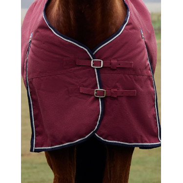 Manta ComFiTec Prelim Turnout Weatherbeeta 0 g Burdeos / azúl marino