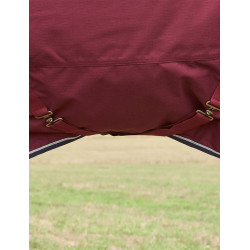 Manta ComFiTec Prelim Turnout Weatherbeeta Combo 0 g Burdeos / azúl marino