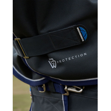 Manta ComFiTec Ultra Turnout WeatherBeeta con cuello desmontable 100 g Negro