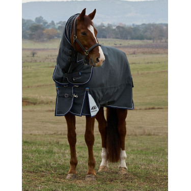 Manta ComFiTec Ultra Turnout WeatherBeeta con cuello desmontable 100 g Negro