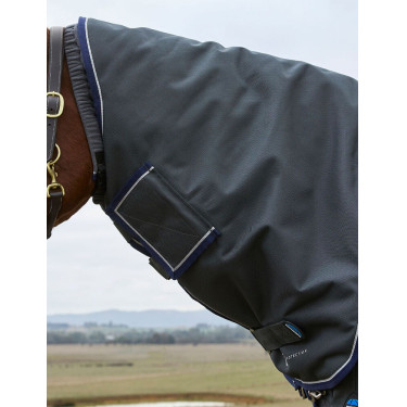 Manta ComFiTec Ultra Turnout WeatherBeeta con cuello desmontable 100 g Negro