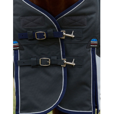 Manta ComFiTec Ultra Turnout WeatherBeeta con cuello desmontable 100 g Negro