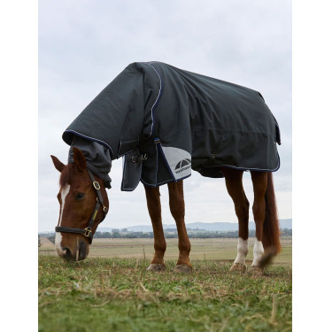 Manta ComFiTec Ultra Turnout WeatherBeeta con cuello desmontable 100 g Negro