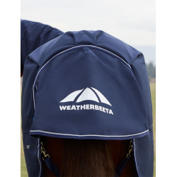 Manta ComFiTec Ultra Turnout WeatherBeeta con cuello desmontable 100 g Marino Azul marino