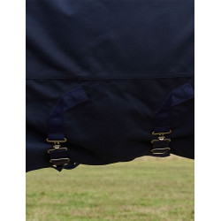Manta ComFiTec Ultra Turnout WeatherBeeta con cuello desmontable 100 g Marino Azul marino