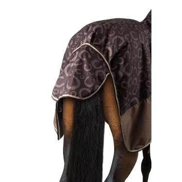 Manta de Exterior Ligero con CubreCuello Glasgow Horze Ciruela con chocolate Manta de Exterior Ligero con CubreCuello Glasgow Horze Ciruela con chocolate