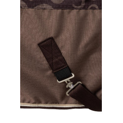 Manta de Exterior Ligero con CubreCuello Glasgow Horze Ciruela con chocolate Manta de Exterior Ligero con CubreCuello Glasgow Horze Ciruela con chocolate