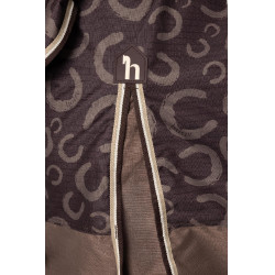 Manta de Exterior Ligero con CubreCuello Glasgow Horze Ciruela con chocolate Manta de Exterior Ligero con CubreCuello Glasgow Horze Ciruela con chocolate