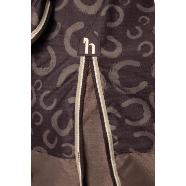 Manta de Exterior Ligero con CubreCuello Glasgow Horze Ciruela con chocolate Manta de Exterior Ligero con CubreCuello Glasgow Horze Ciruela con chocolate