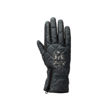 Guantes de equitación impermeables y acolchados B Vertigo Onyx Escarabajo verde Guantes de equitación impermeables y acolchados B Vertigo Onyx Escarabajo verde