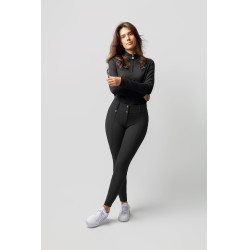 Pantalón de equitación térmico Horze Grand Prix Pro con grip integral para mujer Negro Pantalón de equitación térmico Horze Grand Prix Pro con grip integral para mujer Negro