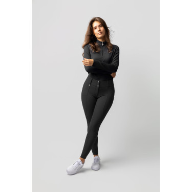 Pantalón de equitación térmico Horze Grand Prix Pro con grip integral para mujer Negro Pantalón de equitación térmico Horze Grand Prix Pro con grip integral para mujer Negro