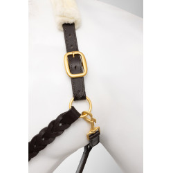 Cabezada de cuero Horze Rennes Castaño Marrón