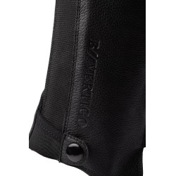 Mini-chaps de cuero B Vertigo Chantilly Belleza negra Negro