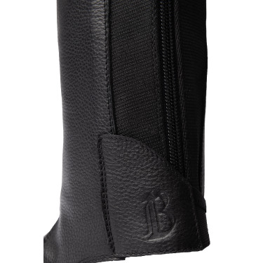 Mini-chaps de cuero B Vertigo Chantilly Belleza negra Negro