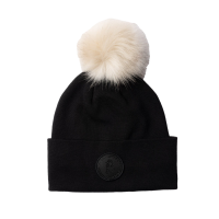 Gorro de punto con pompón desmontable B Vertigo Sydney Negro