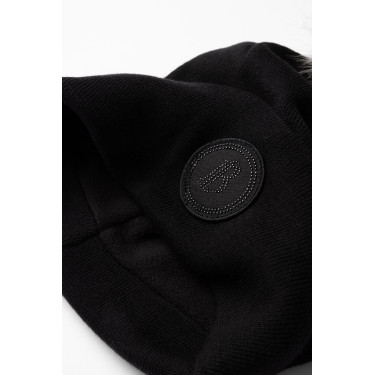 Gorro de punto con pompón desmontable B Vertigo Sydney Negro