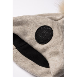 Gorro de punto con pompón desmontable B Vertigo Sydney Piedra pómez marrón (marrón claro) Beige